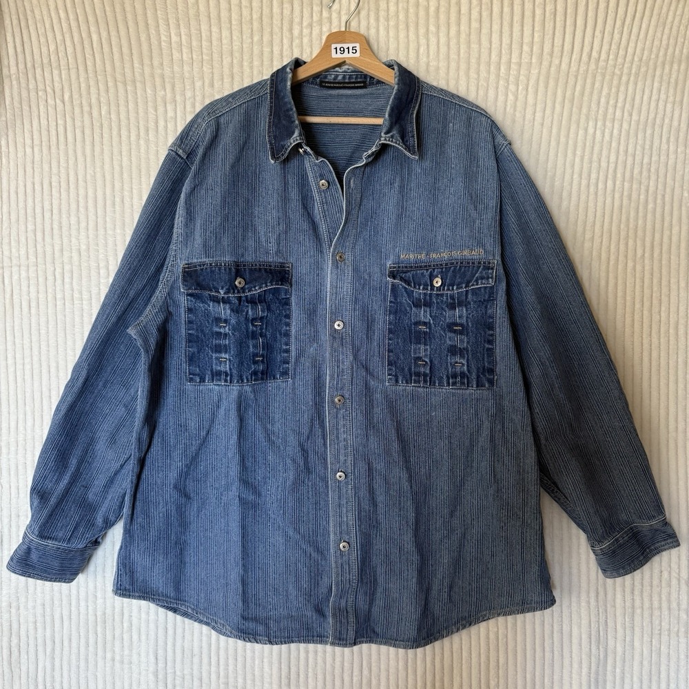 Marithe Francois Girbaud Vintage Denim Chore Jacket Sz na Please Read